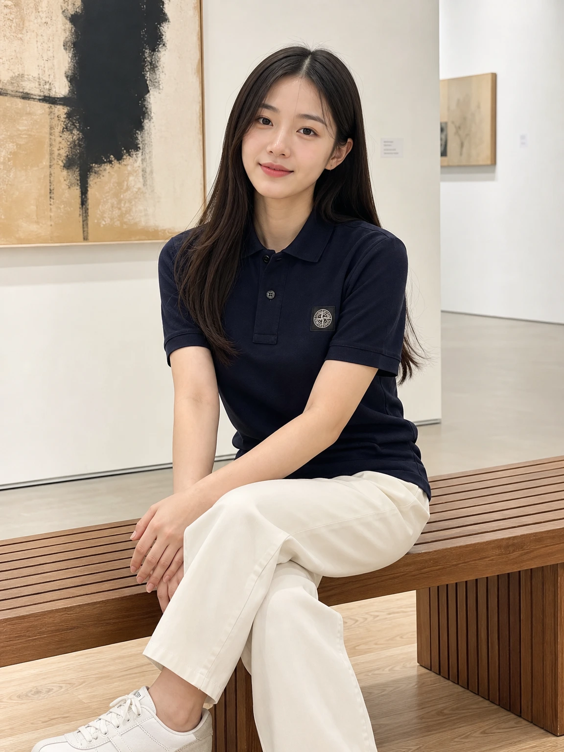 미니 로고 패치로 완성한 폴로
