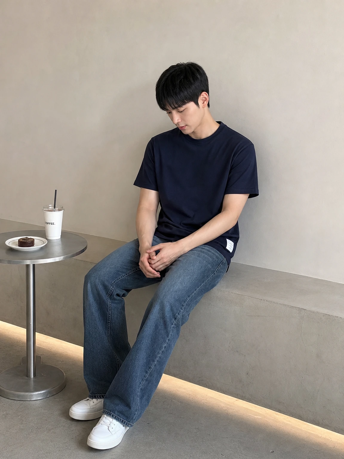 밑단 라벨로 완성한 반팔티