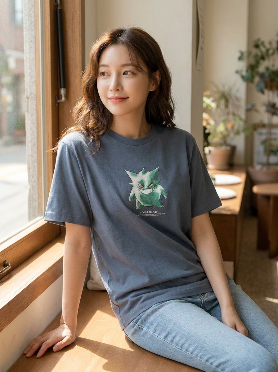 캐릭터 프린트로 즐기는 반팔 티셔츠