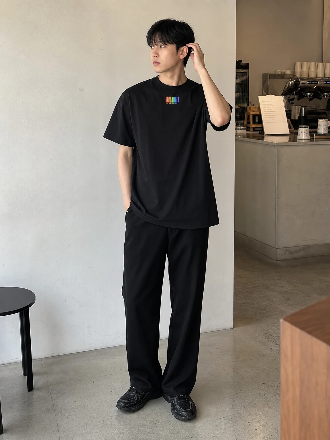 레인보우 바코드가 포인트 반팔티