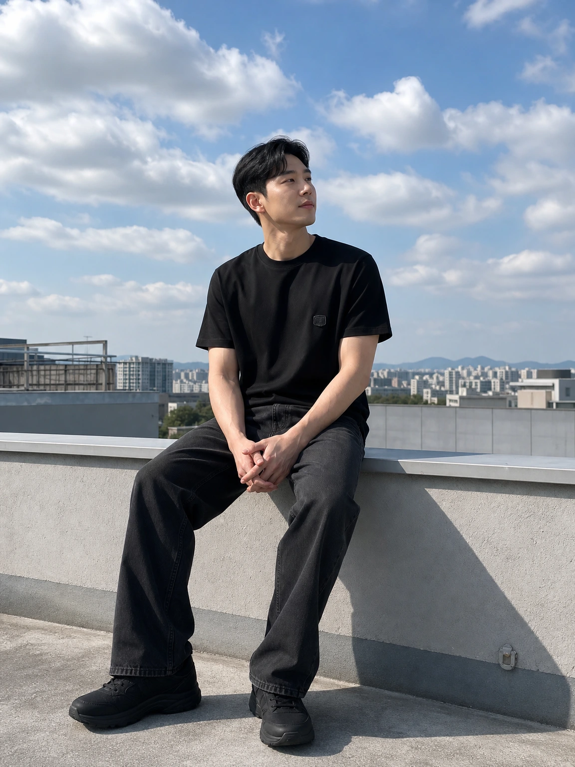 블러 그래픽이 시선을 끄는 티셔츠