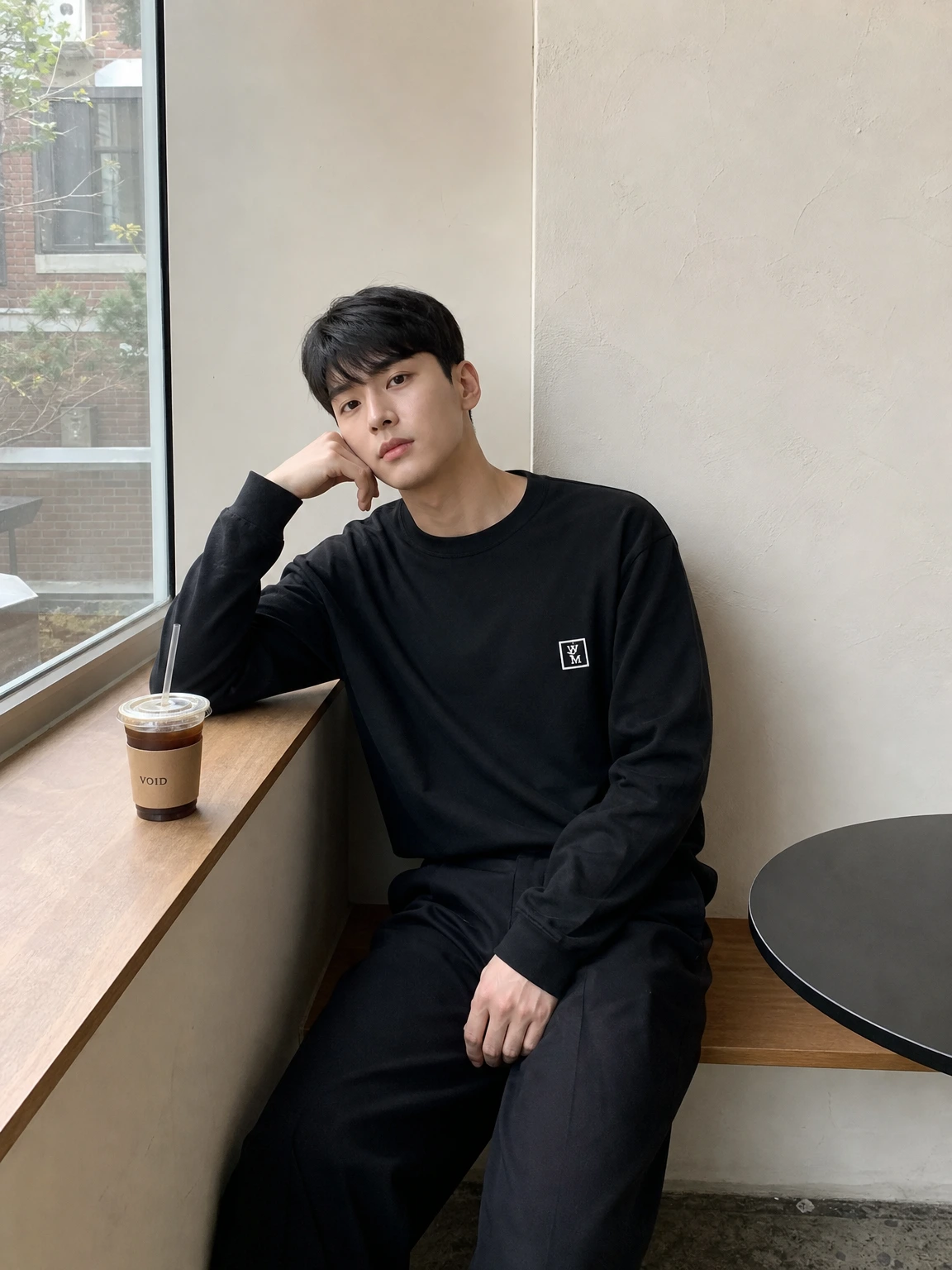 뒷면 로고로 힘을 준 티셔츠