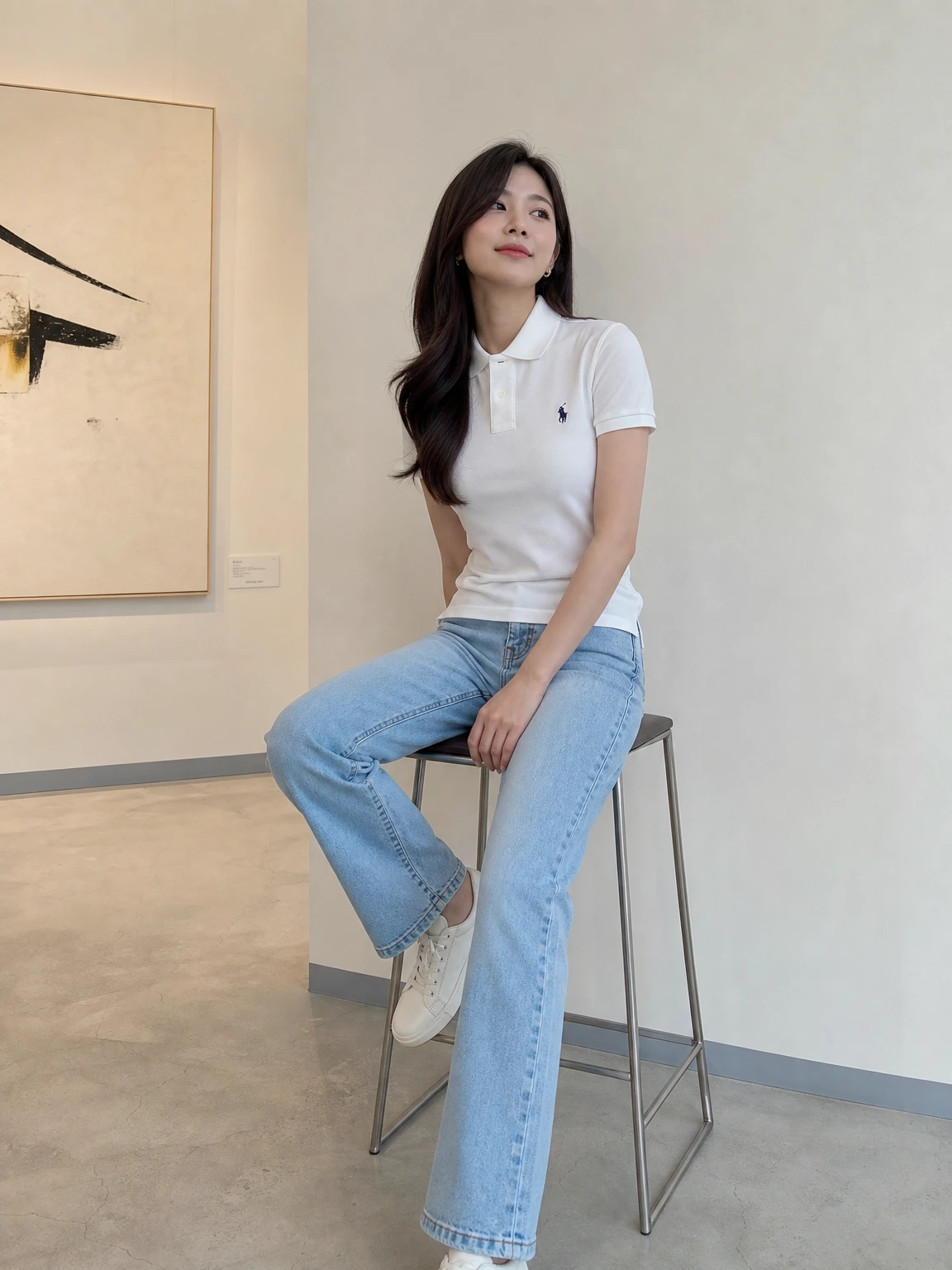 단정한 카라로 깔끔한 반팔 티셔츠
