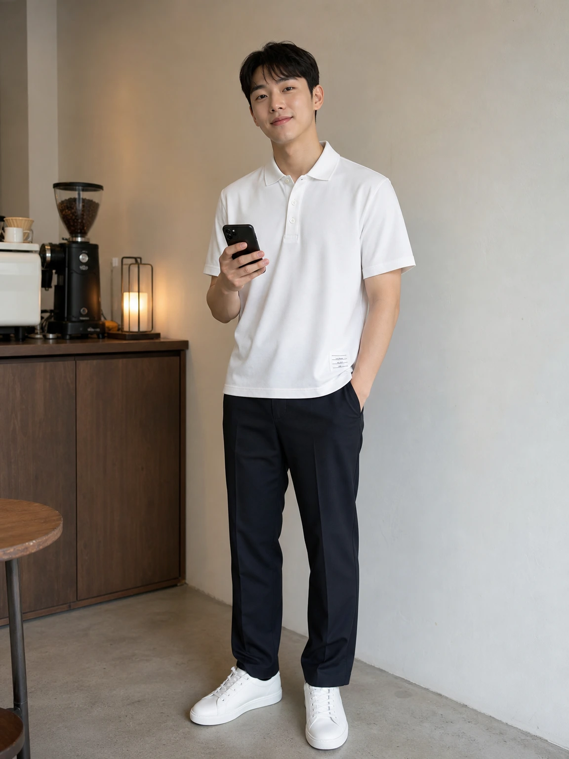 등판 배색 라인이 돋보이는 폴로 PK티셔츠