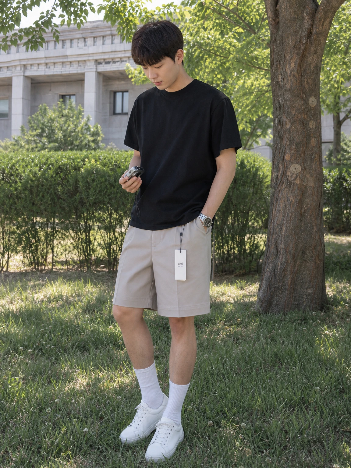 프론트 턱으로 단정한 쇼츠