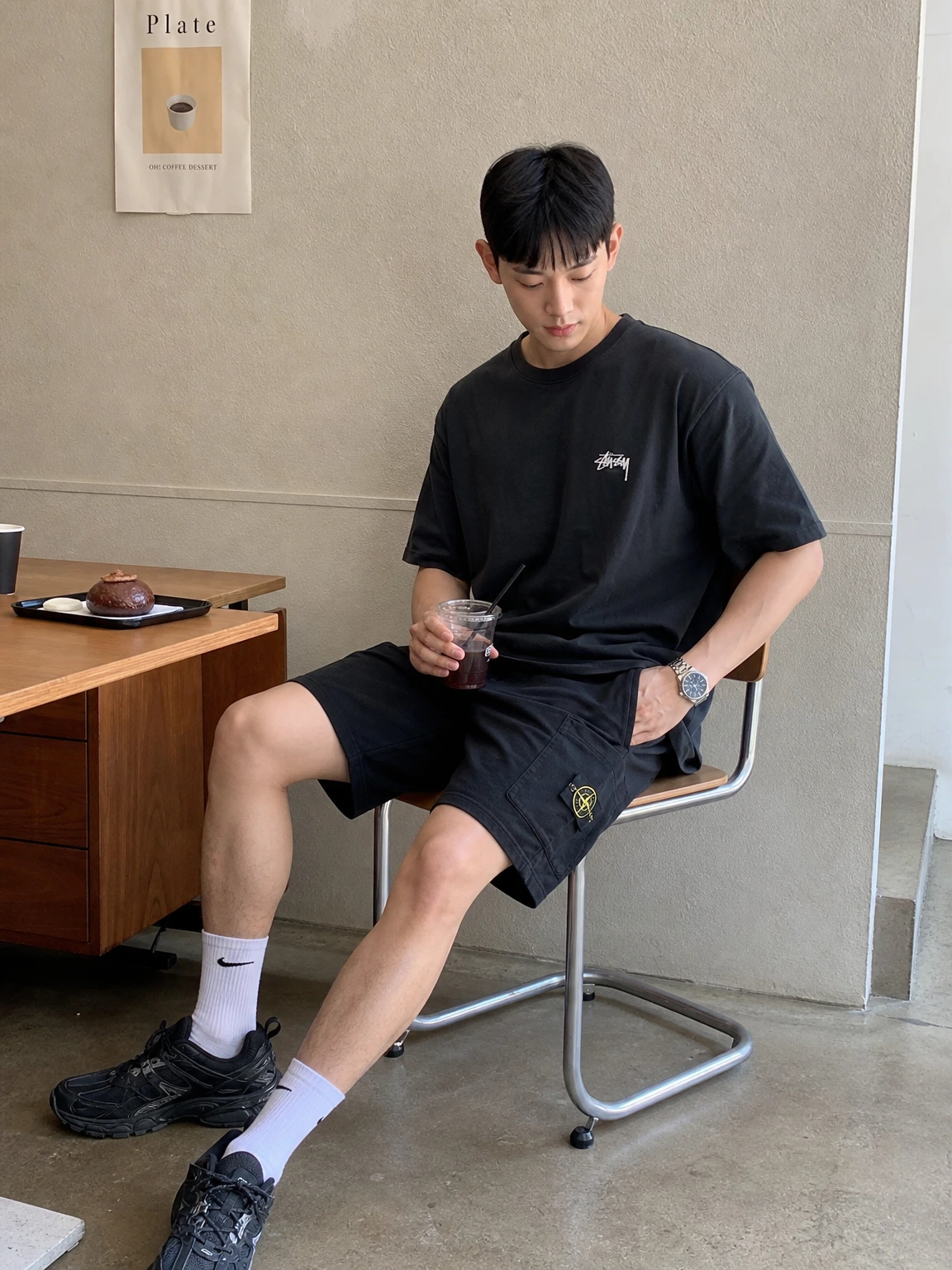 카고 포켓이 살아있는 반바지