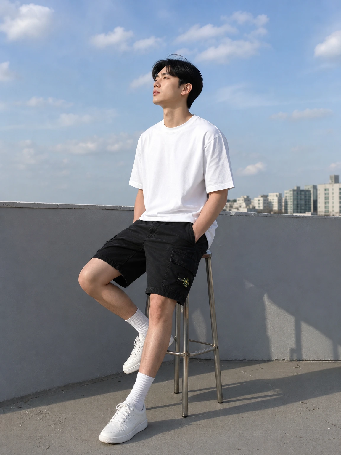 카고 포켓으로 실용적인 반바지