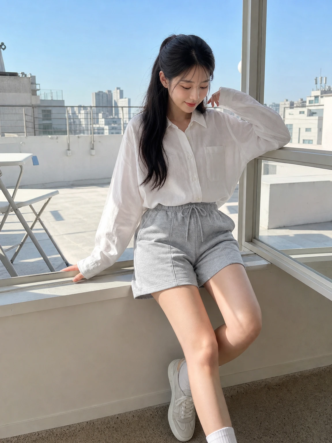허리 스트링으로 편한 숏 팬츠