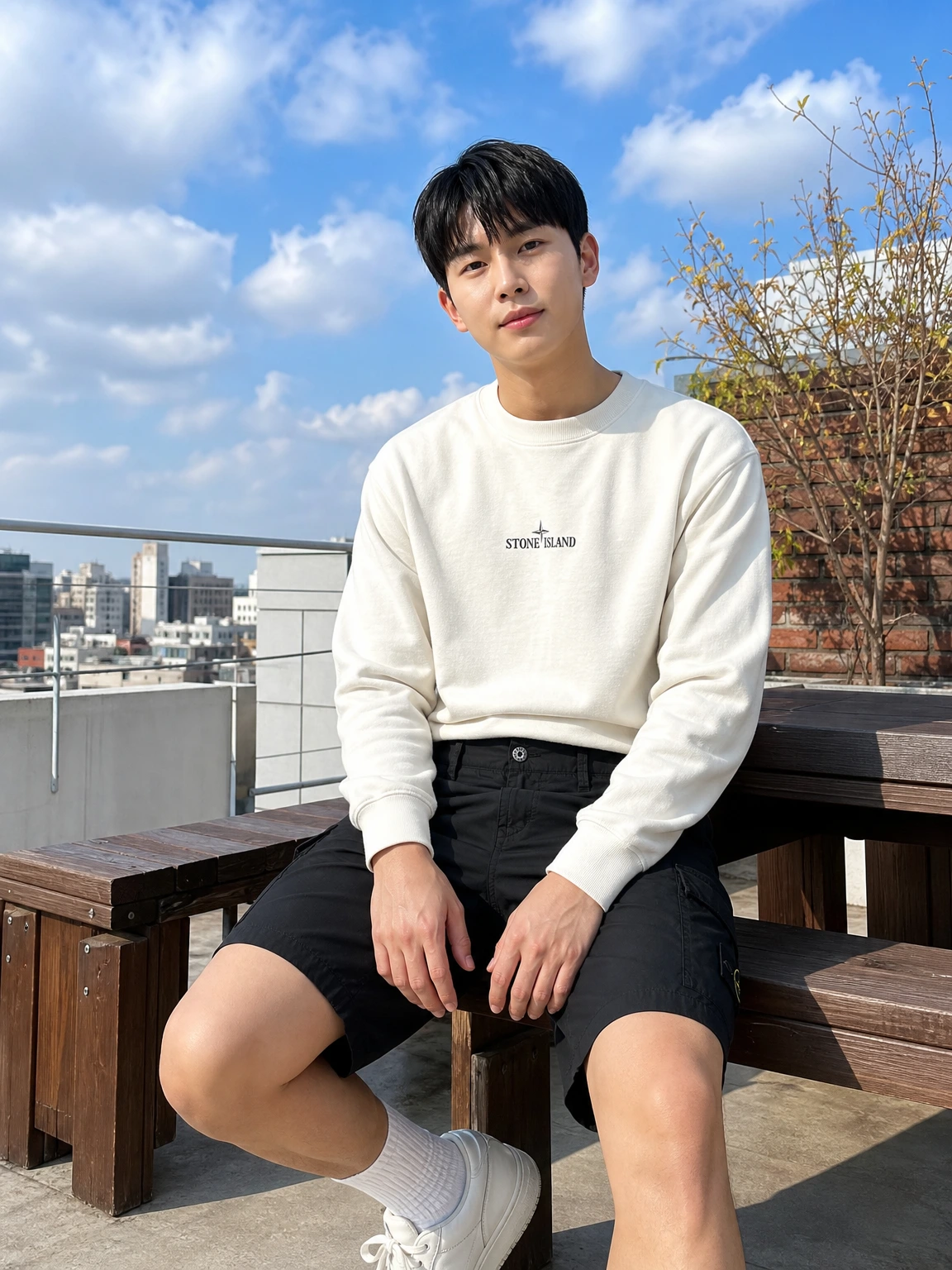 사이드 포켓이 살아있는 반바지