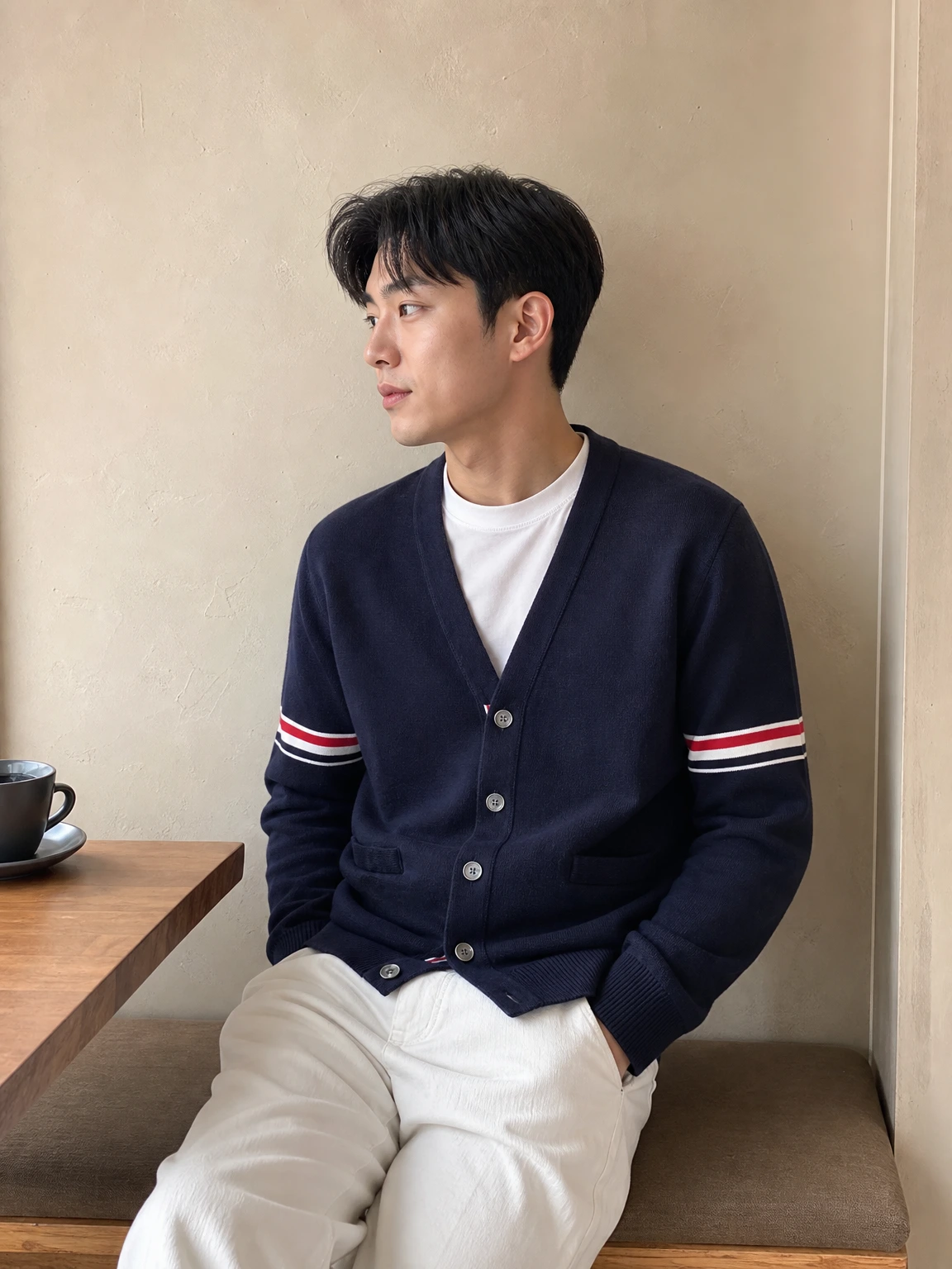 암밴딩으로 포인트 준 가디건