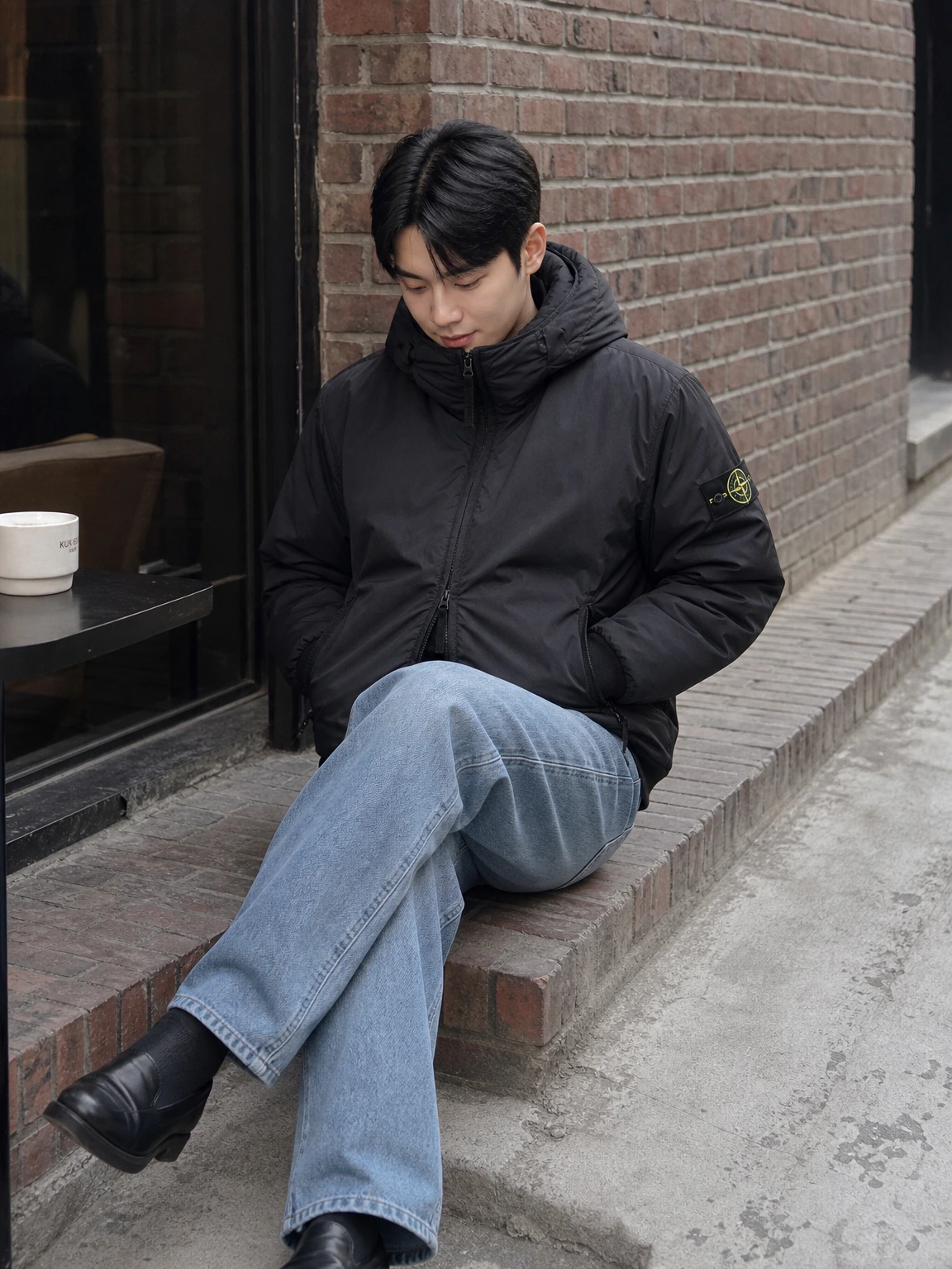 와펜 포인트로 완성한 자켓